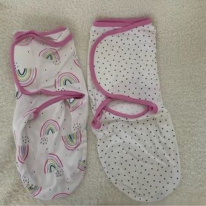 2 Swaddle Set Baby Girl. 0-3 months